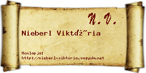 Nieberl Viktória névjegykártya